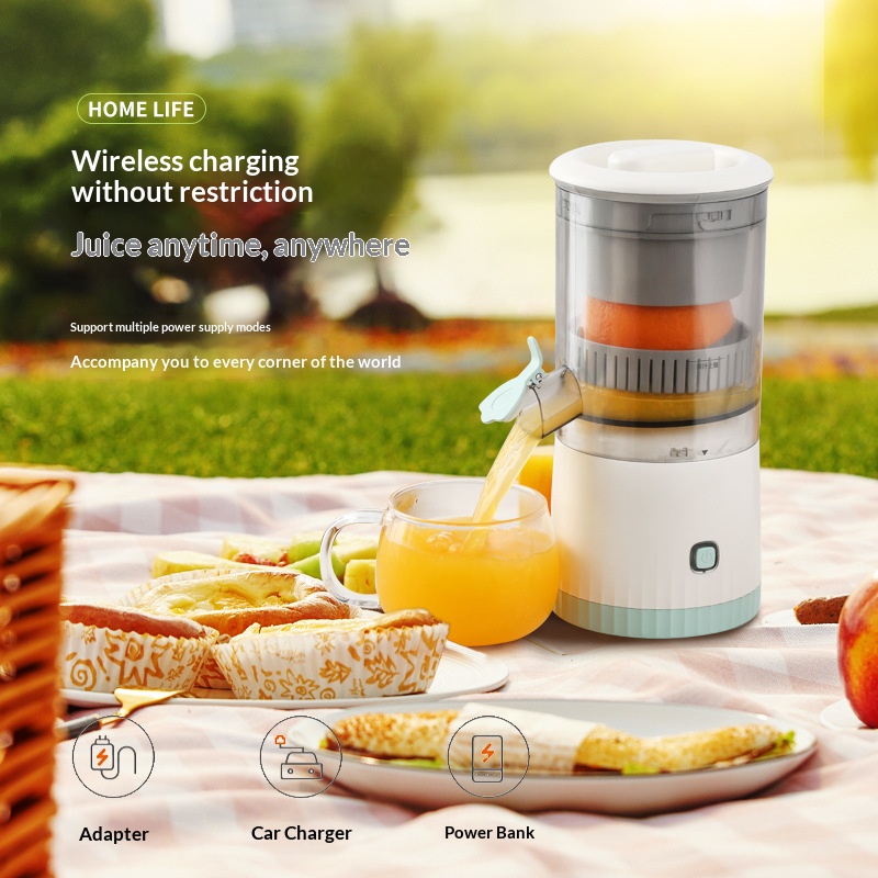 Electric Slow Juicer Cold Press - Portable Wireless Electric Juicer USB Rechargeable