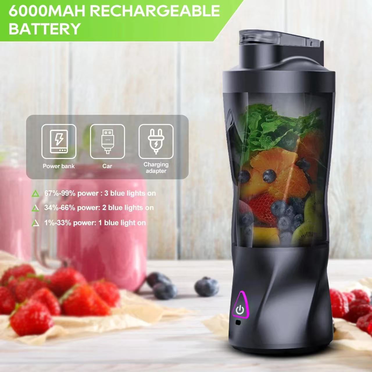 Portable Electric Juicer 700ML - Portable Blender Usb Rechargeable review and price