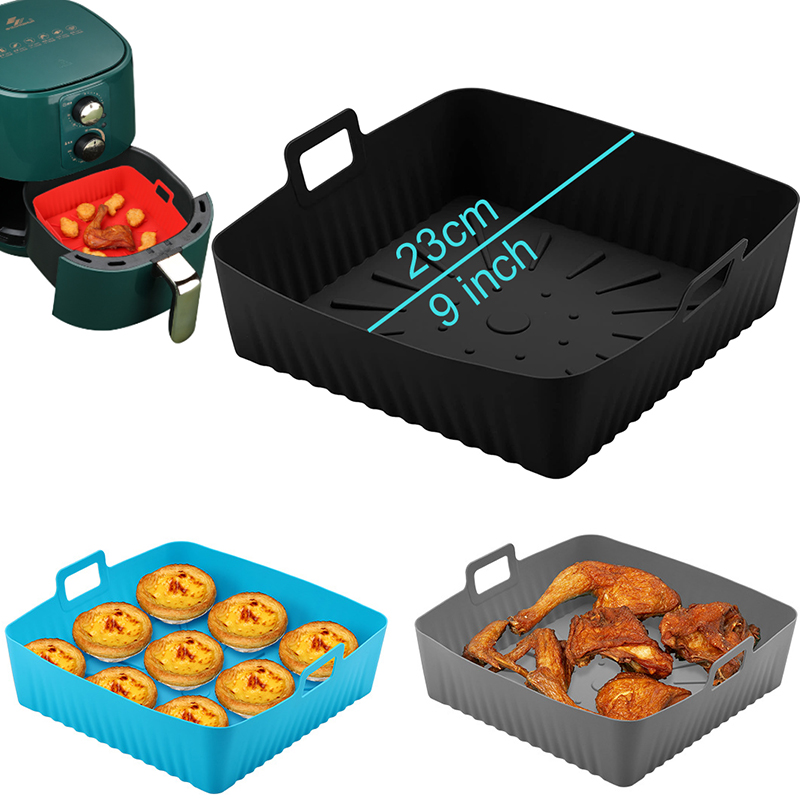 Large 23cm Air Fryer Silicone  - Air Fryer Silicone Pot Liner review and price
