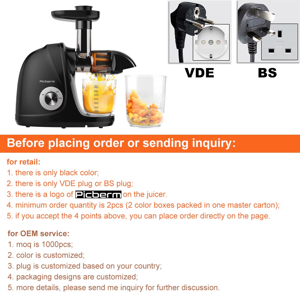 2026-Black Horizontal Slow Jui - Electric Slow Juicer Cold Press review and price