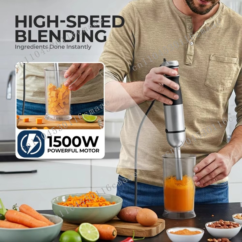 6-in-1  1200W Powerful Hand Bl - Immersion Hand Blender Set review and price