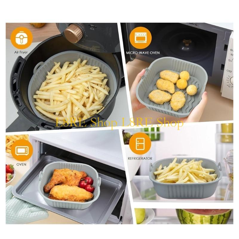 L8RE Pack of 2 Silicone Pot Li - Air Fryer Silicone Pot Liner review and price