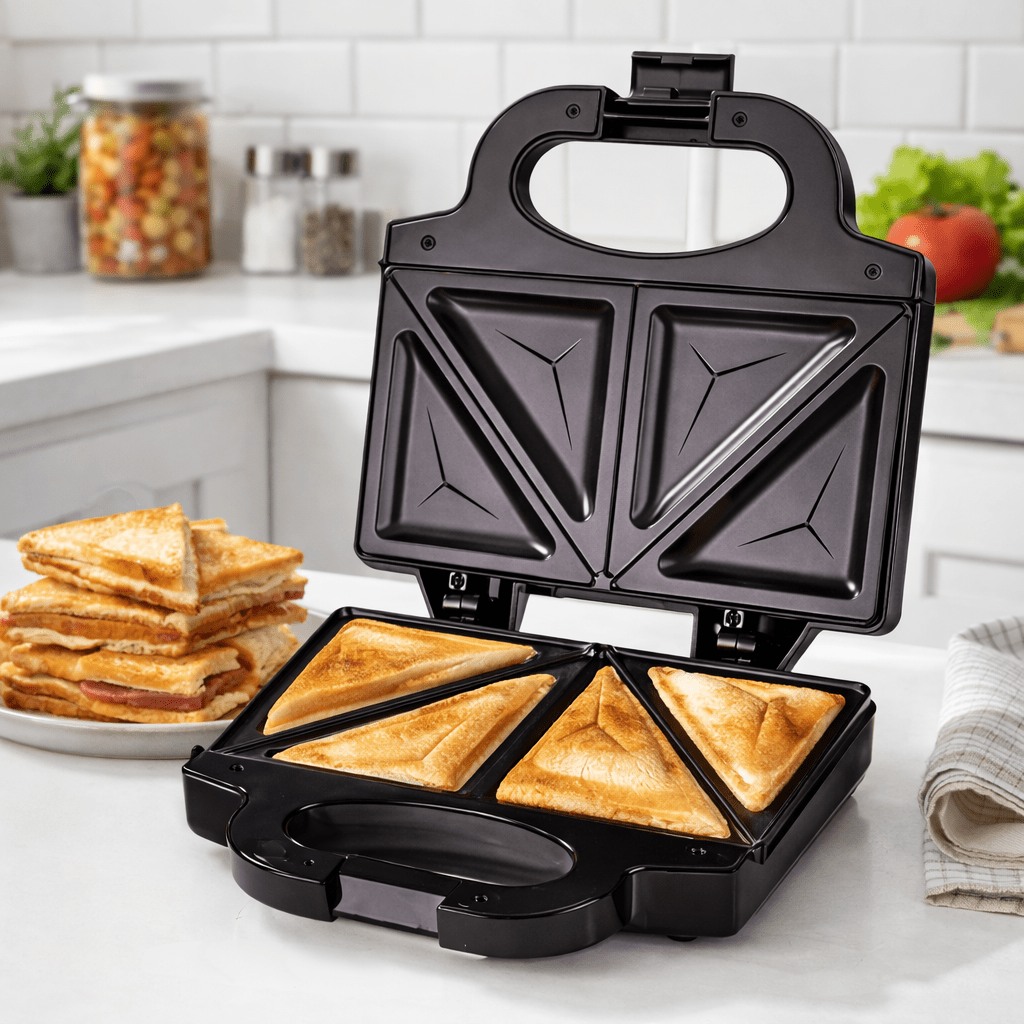 2-in-1 750W Fast Heating Sandw - Mini Waffle Maker Machine review and price