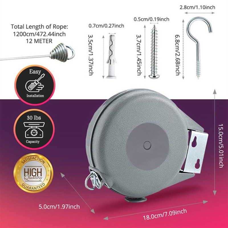 Retractable Clothesline,Heavy  - Laundry review and price