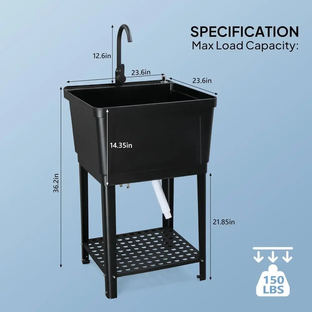 21 Gallon Black Stainless Stee - Laundry review and price