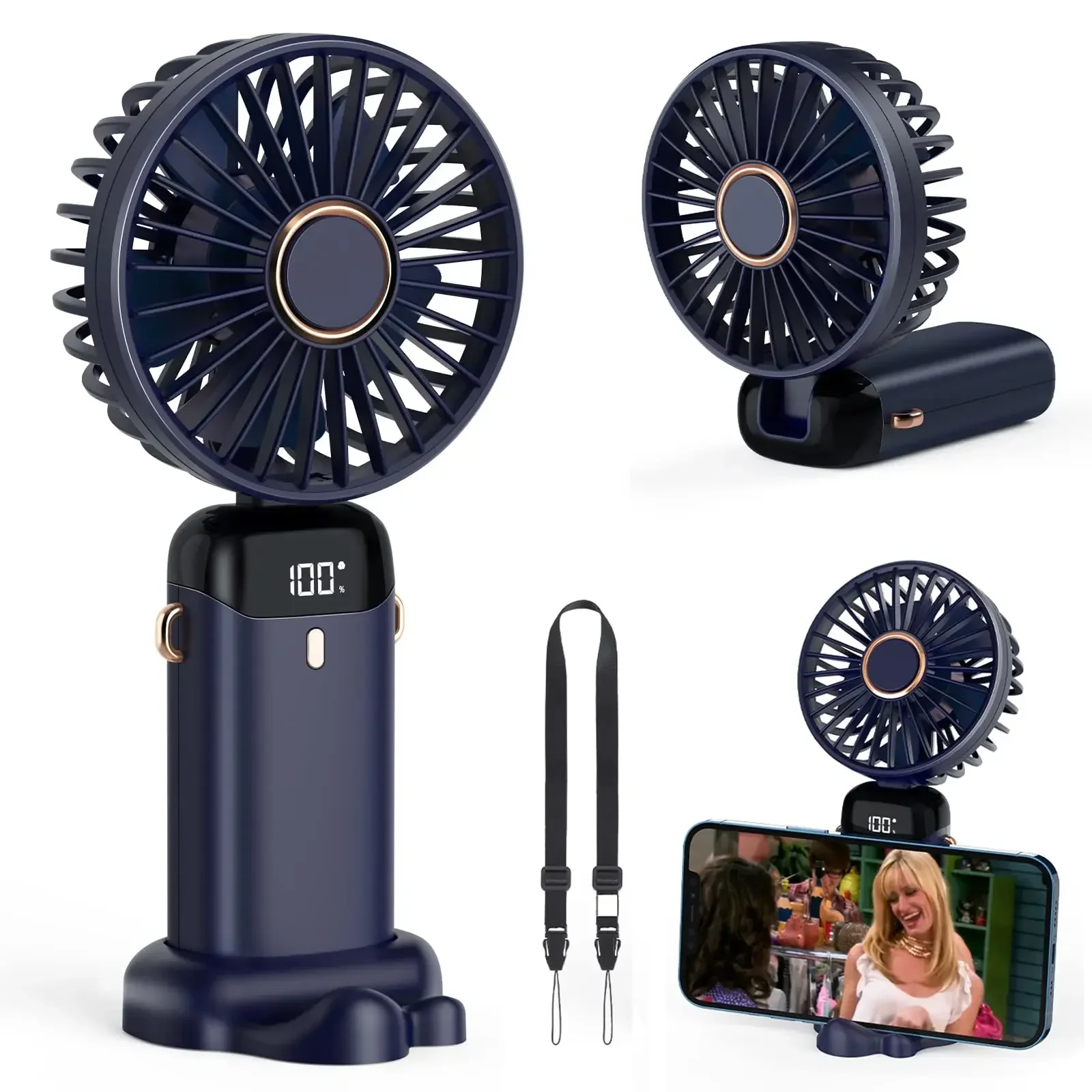 5000mAh Handheld Mini Fan Wire - Portable Blender Usb Rechargeable review and price