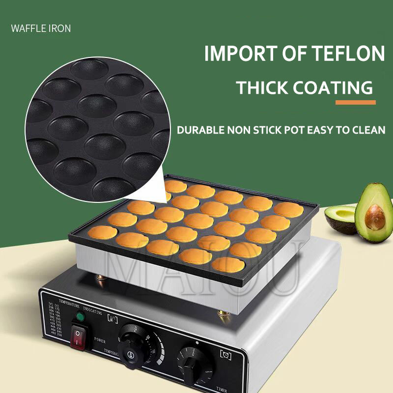 25 Holes Pancake Waffle Makers - Mini Waffle Maker Machine review and price