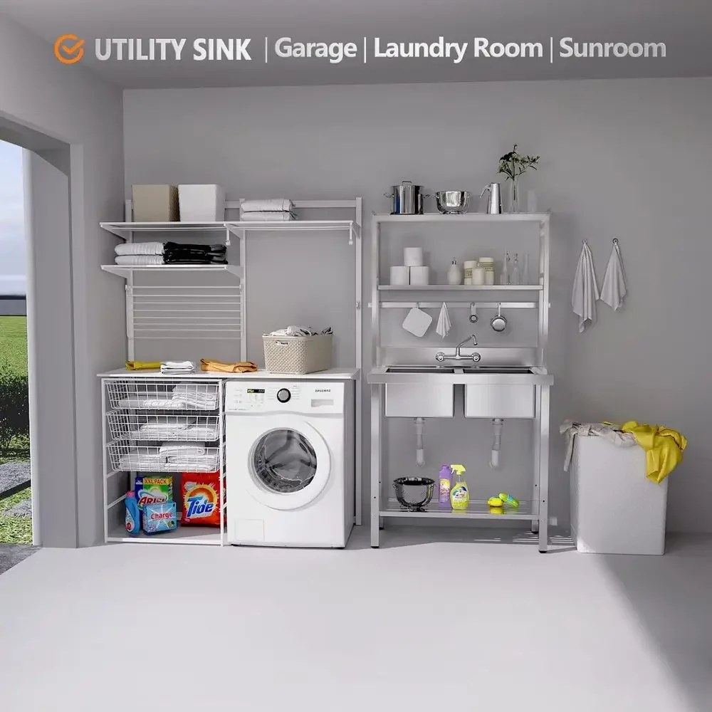 67 Dual Basin Stainless Steel  - Laundry review and price