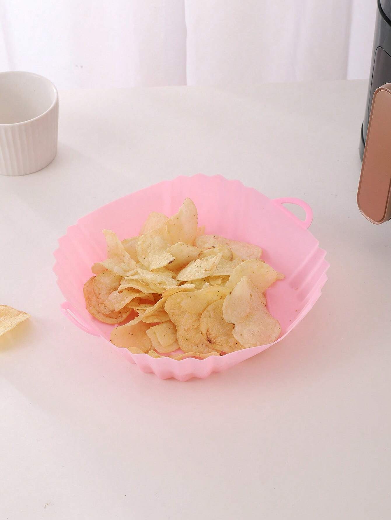 1pc Air Fryer Silicone Pot, Mo - Air Fryer Silicone Pot Liner review and price