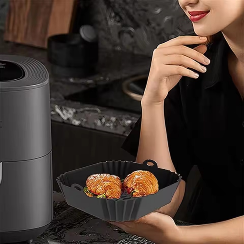 1pc Silicone Air Fryer Pot Tra - Air Fryer Silicone Pot Liner review and price