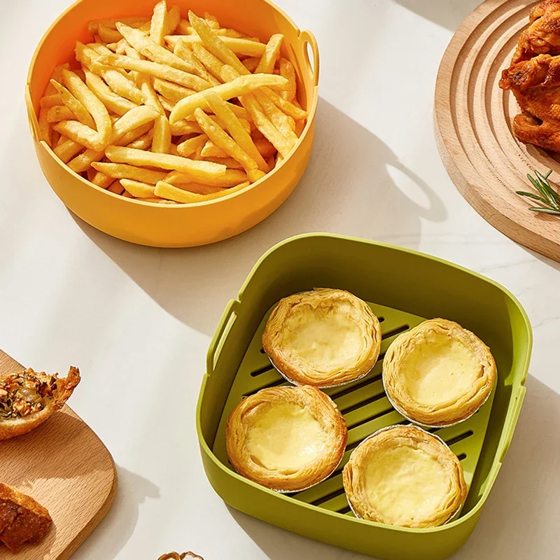 Round Air Fryer Liners Square  - Air Fryer Silicone Pot Liner review and price