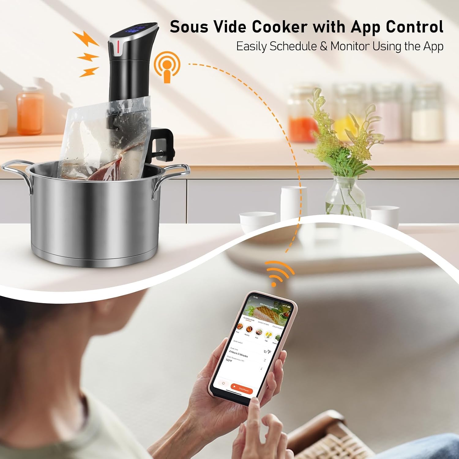 1100W App Controlled Precision - Digital Sous Vide Precision Cooker review and price
